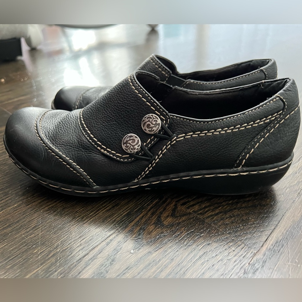Clarks Bendables Ashland Alpine Slip On Loafers in Black Size 8.5 - Picture 4 of 9